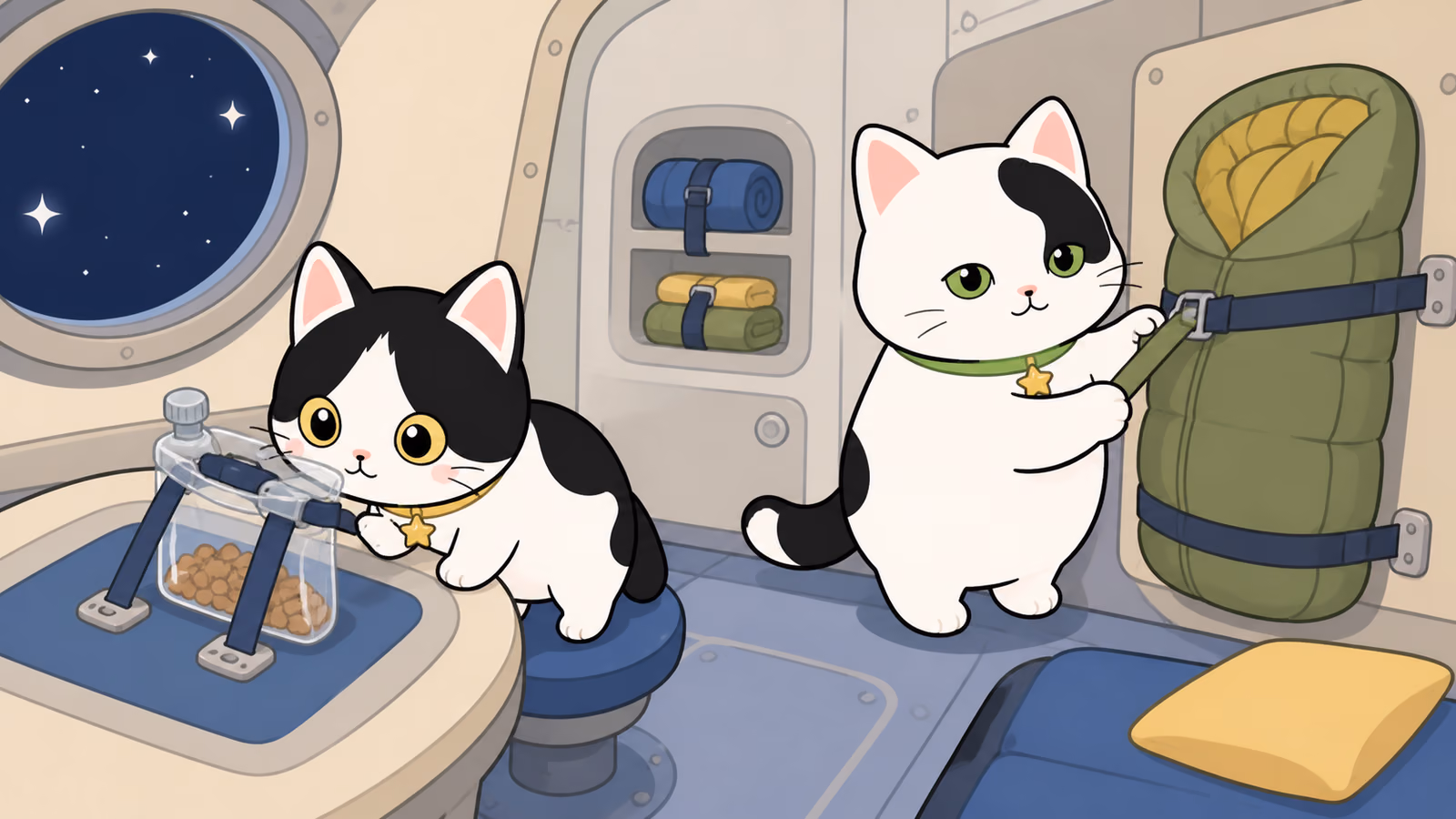 宇宙飛行士は宇宙でどうやってくらしてるの?(ごはんも、ねるのも、ふわふわしない工夫)